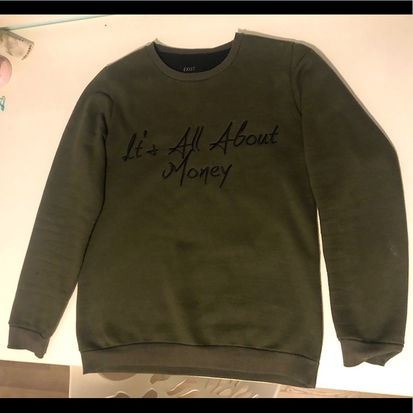 “It’s All About Money” Vintage Crewneck - Picture 2 of 2
